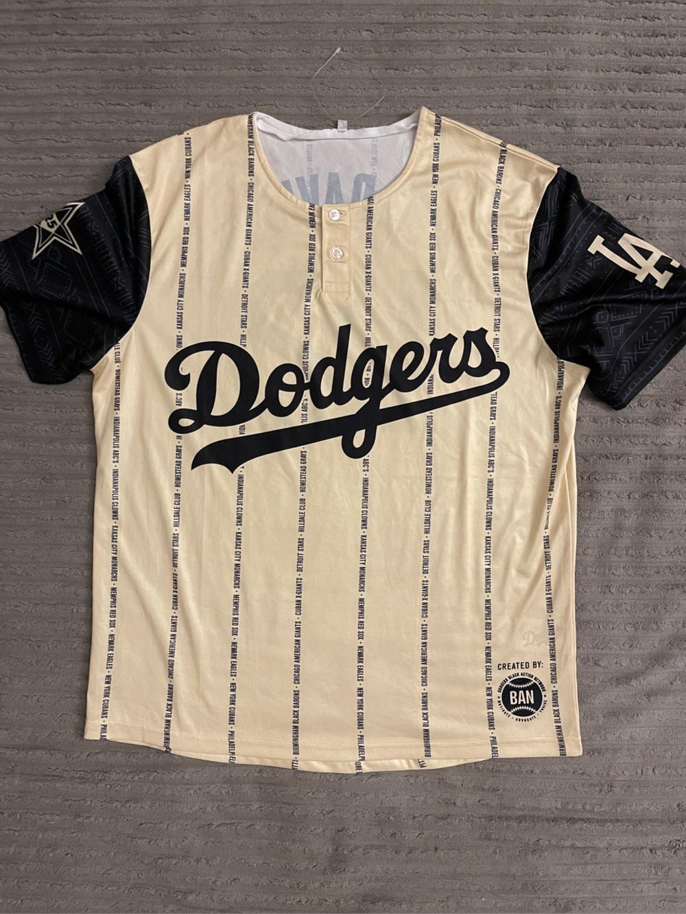 Tommy Davis Los Angeles Dodgers Negro
League Jersey Men's Medium